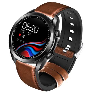 China 2021 New Arrival Full Touch Screen Man Smartwatch Waterproof Round Screen Touch Anwser Call Low Power Smart Phone Watch For Android Phone for sale