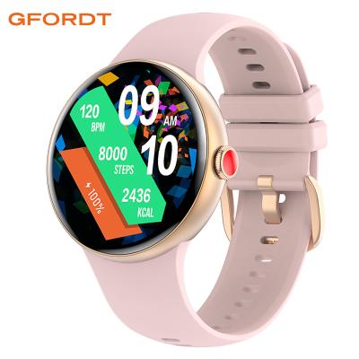 China Waterproof MP3 Playback Smart Watch Round AMOLED Display Full ScreenHeart Rate Monitor 3ATM Sleep Tracker Watch For Women Men for sale