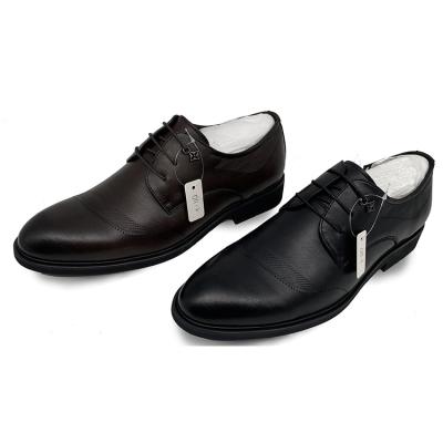 China Fashion Trend Good Quality New Style Dark Lines Waterproof Leather Shoes Men Formal Classic for sale