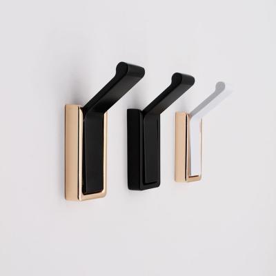 China Viable Wholesale Black Clothes Hook For Wall Metal Wall Rack Clothes Small Coat Hooks for sale