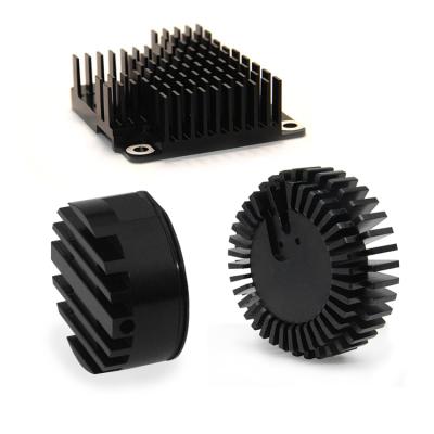 China China CNC Aluminum Milling Turning Part For Custom Black Anodized Aluminum Led Heatsink for sale