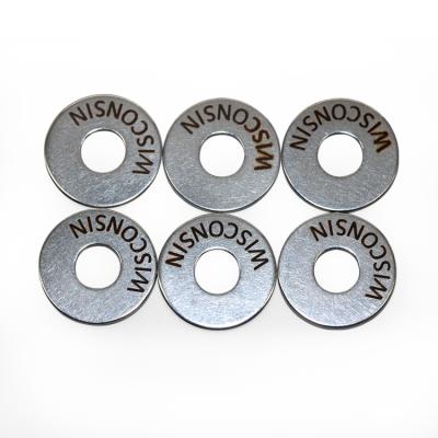 China China Manufacturer Custom Decorative Chrome Etched Washers Stainless Steel Country Countersunk Gaskets for sale