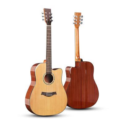 China Wholesale High Quality Fir Sapele OEM Logo China Factory Good Quality 41 Inch Acoustic Guitar for sale