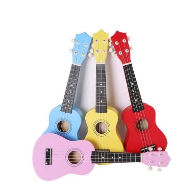 China Customized cheap ukulele wholesale price colorful 21 inch soprano good quality logo and package for sale