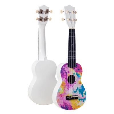 China Good quality low price guaranteed best quality wholesale ukulele guitar nice sound pink and colorful color for sale