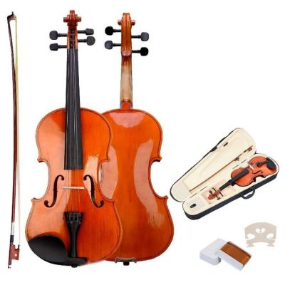 China Hot Selling Different Size 4/4 China Factory Direct Selling Wholesale Price Fast Delivery Good Quality Cheap 3/4 Student Violins for sale