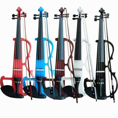 China Factory wholesale hot sale model good quality professional 4/4 electric violin with case and accessories made in china for sale