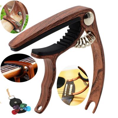 China Good Quality China Musical Instruments Supplier Wholesale Can Customize Brand Maintain Durable Black Color Guitar Capo for sale