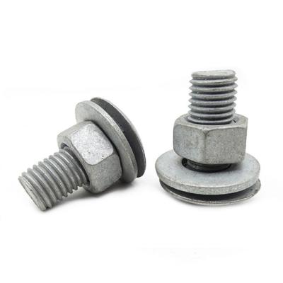 China Steel Hot Dip Galvanized Highway Guardrail Bolts M16 for sale