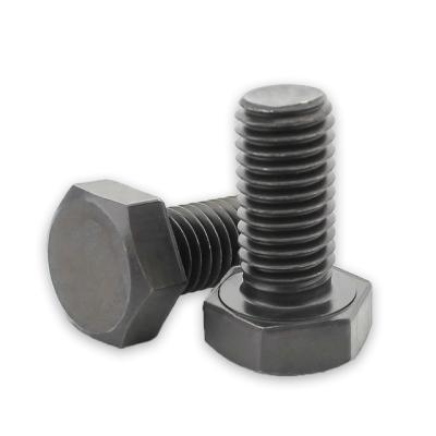 China Chinese Suppliers Black m6*15 Carbon Steel Stainless Steel Hex Oxide Hex Bolt Black Hex Bolt for sale