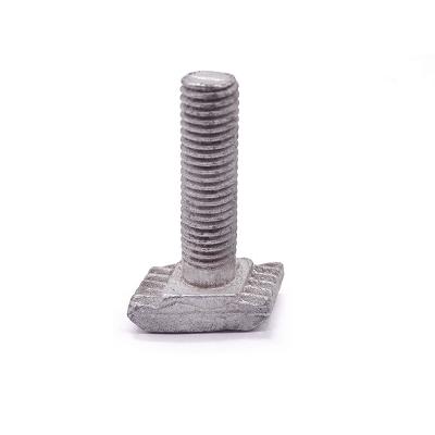 China Galvanized Stainless Steel Hot Dip HDG M10 Metric Thread Square T Head Bolts T-Bolt for sale