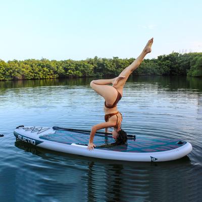 China Eco-friendly Water Sports OEM TPU Stand Yoga SUP Cheap Plastic Eco-friendly Inflatable Paddle Board for sale