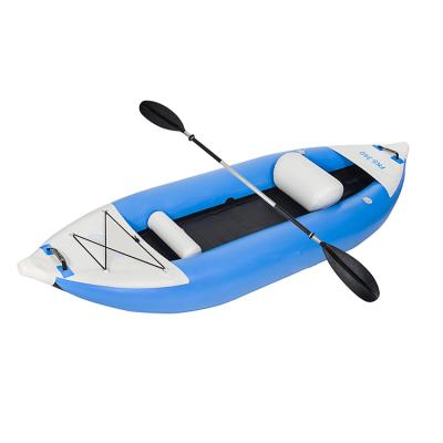 China 2021 Professional Water Sports Region Two Seater Inflatable Kayak Set Inflatable Fishing Kayak for sale