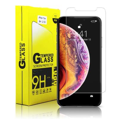 China 99% Clear 2.5D 9H 9D Tempered Glass Screen Protector Glass For Iphone12 Mobile Phone Glass Screen for sale