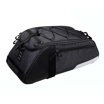 China Convertible Bike Trunk Bag Bike Bicycle Trunk Bag Travel Rear Seat Pannier Cargo Pannier Outdoor Trunk Storage for sale