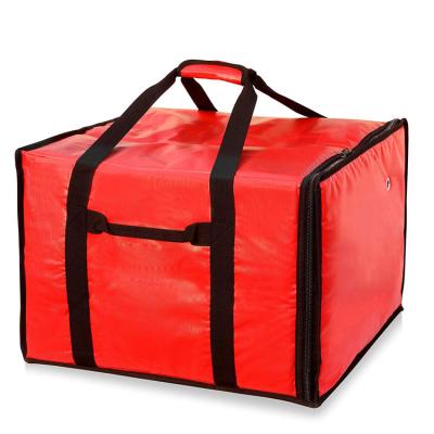 China Waterproof Insulated Heated Pizza Delivery Bag/Pizza Delivery Bag Food Service Motorcycle Food Bag Black for sale