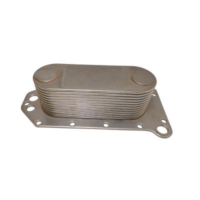 China Plastic Cooling System Parts Truck 3918175 3974815 3906296 Dongfeng Cummins 6CT8.3 Oil Cooler Core for sale