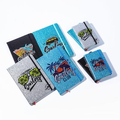 China Retail A5 Paper Notebook The Summer Vacation Design Shinin Cover Notebook for sale