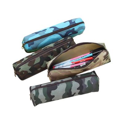 China Schools & Offices Ready To Ship Camouflage Pen Bag Military Single Layer Pencil Case for sale