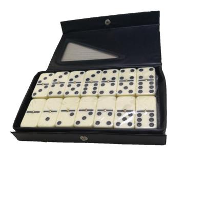 China Toys Factory Custom Acrylic Tiles Craft Plastic Cuban Dominoes In PVC Box for sale