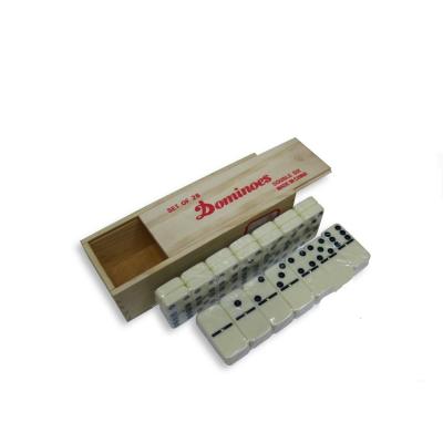 China Hot Selling Funny Toys Intelligence Toy Domino In Wooden Box for sale