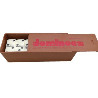 China Toys Double 6 Professional Domino Plastic Dominoes In Plastic Box for sale