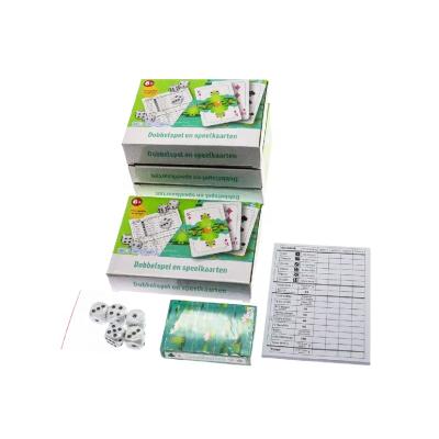 China Gambling Game Dice Game Room Entertainment Game Card Set Family Dice Game Set for sale