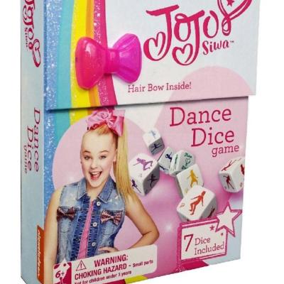 China Game Playing Dice Nickelodeon JoJo Siwa Dance Dice Game for sale