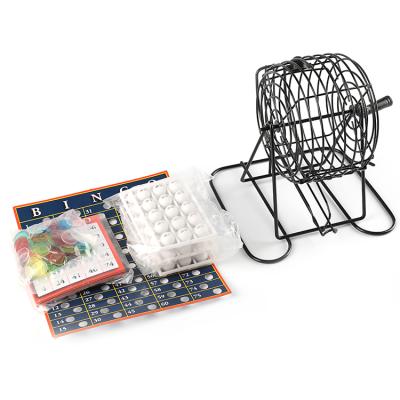 China Game Game Balls Machine Bingo Game Set Wholesale Numbered Cage And Balls For Kids for sale