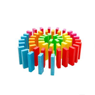 China Rich colors of educational high quality educational toys blocks plastic dominoes for sale for sale