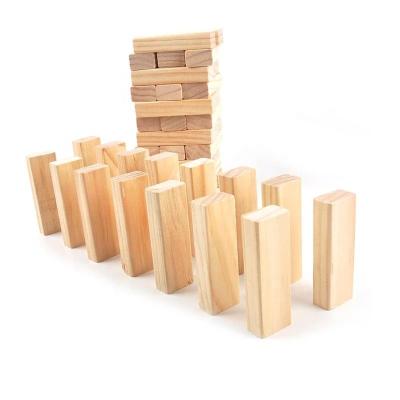 China Educational Classic Wooden Stacking Board Games Building Blocks For Kids for sale