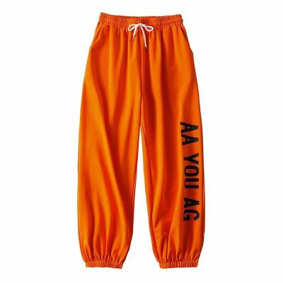 China Plus Size Custom Letter Printed Plus Size Activewear Loose Sportswear Sweat Track Pants Womens Clothing Casual Loose Pants And Trousers for sale