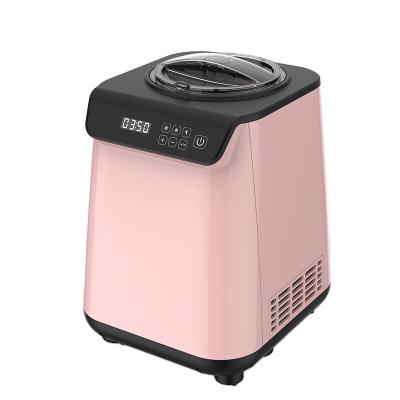 China Hotel WEILI 1.3 Quart Pink Vertical Design Mini Home Professional Table Top Soft Serve Ice Cream Maker With Imported Small Cover for sale