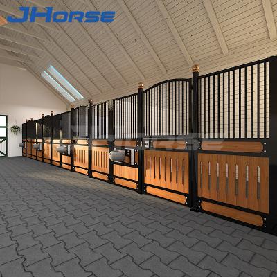 China High Strength Horse Truss Pine Interior Bamboo Pipe Stainless Exterior Stable Box for sale