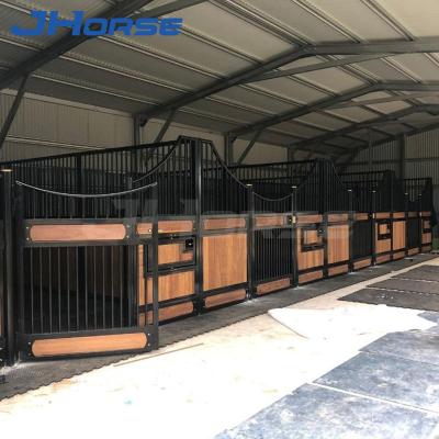 China Farms Manufactures Supplies Movable Prefab Used Temporary Fence Panel Feeder Mini Horse Stall for sale