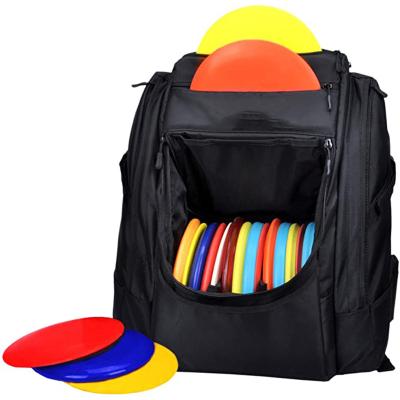 China Fashion Factory Direct Goods Portable Disc Golf Backpack Bag Black With 25-30 Discs Capacity for sale