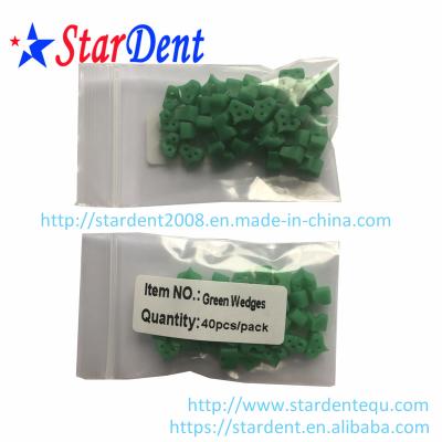 China Contoured Plastic Plastic Sectional With Green Wedges Dental Material for sale