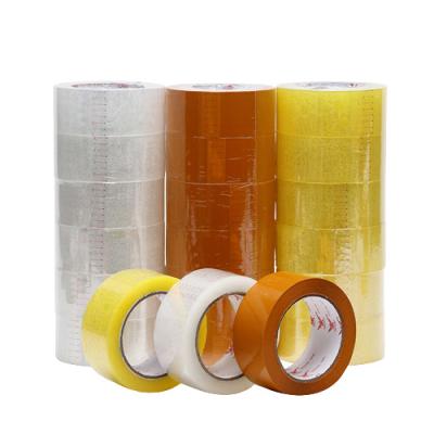 China Transparent Bopp Waterproof Durable Box Tape Adhesive Package Bopp Sealing Cardboard Tape for sale