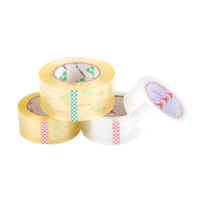 China Bopp Waterproof Adhesive Tape Stripe Firm Transparent Tights Tape Bag Stable Packing Transparent Adhesive Tape for sale