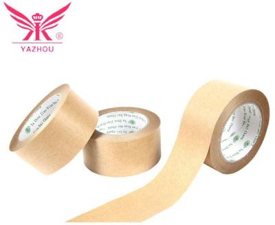 China Waterproof Friendly Custom Printing Logo Packing Brown Self Adhesive /Water Activated Paper Tape Kraft for sale