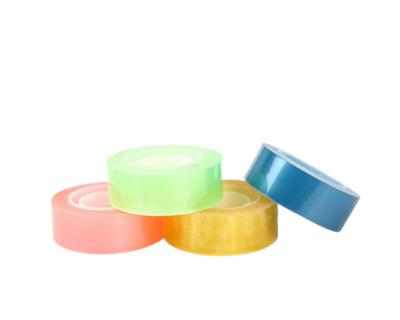 China Colorful Adhesive Paster Sticker Box Waterproof Sealing Tape Student Office Use Adhesive Belt Stationery Cartoon Strip for sale