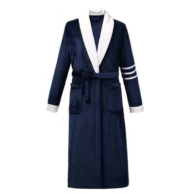 China Luxury Custom Made Premium High Quality Thermal Fleece Logo Men Bath Robe Hotel Bathrobe For Wholesale for sale