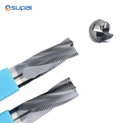 China Solid Carbide Hard Metal Roughing End Mill CNC Milling Cutter For Wood Steel Fresa for sale