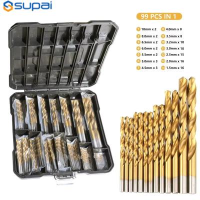 China 99pcs HSS Precision Drill Bits Set For Sale Metal Cutting for sale