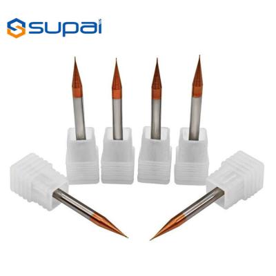 China 2 Flute Micro Tungsten Carbide Milling Cutters 100 Virgin Tungsten Carbide for sale