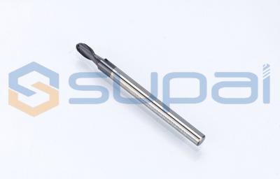 China 2 flautas nariz de esferas de carburo sólido terminações moinhos de corte de fresagem CNC R0,5 0,75mm CNC Ferramentas de corte de fresagem à venda