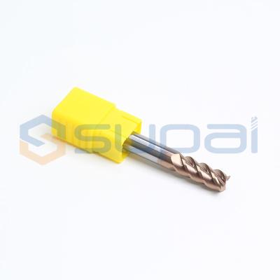 China 4 Flute Solid  Carbide End Mill Milling Cutter For Stainless Steel Cemented , Titanium Alloys for sale