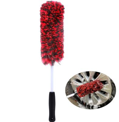 China Auto Car Wheel Motorcycle Wash Brush Wheel Detailing Sweep Woolies Bendable Car Wheel Cleaning Tools for Car Rim Tire Washing Easily Clean Hard-To-Reach Areas for sale