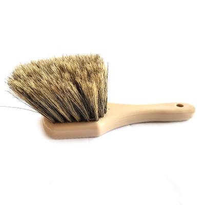 China Auto Wheel Cleaning Natural Boar Hair Detailing Brush for sale