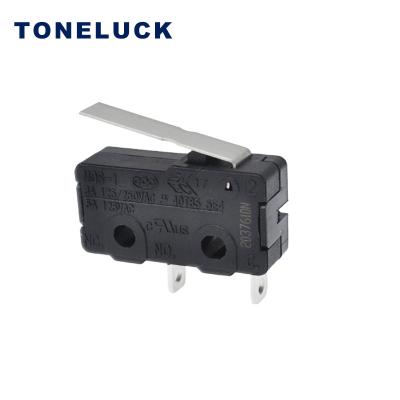 China Home Appliances Hinge Lever Micro Switch 230g Operation Force Limit SPST Normally Open for sale